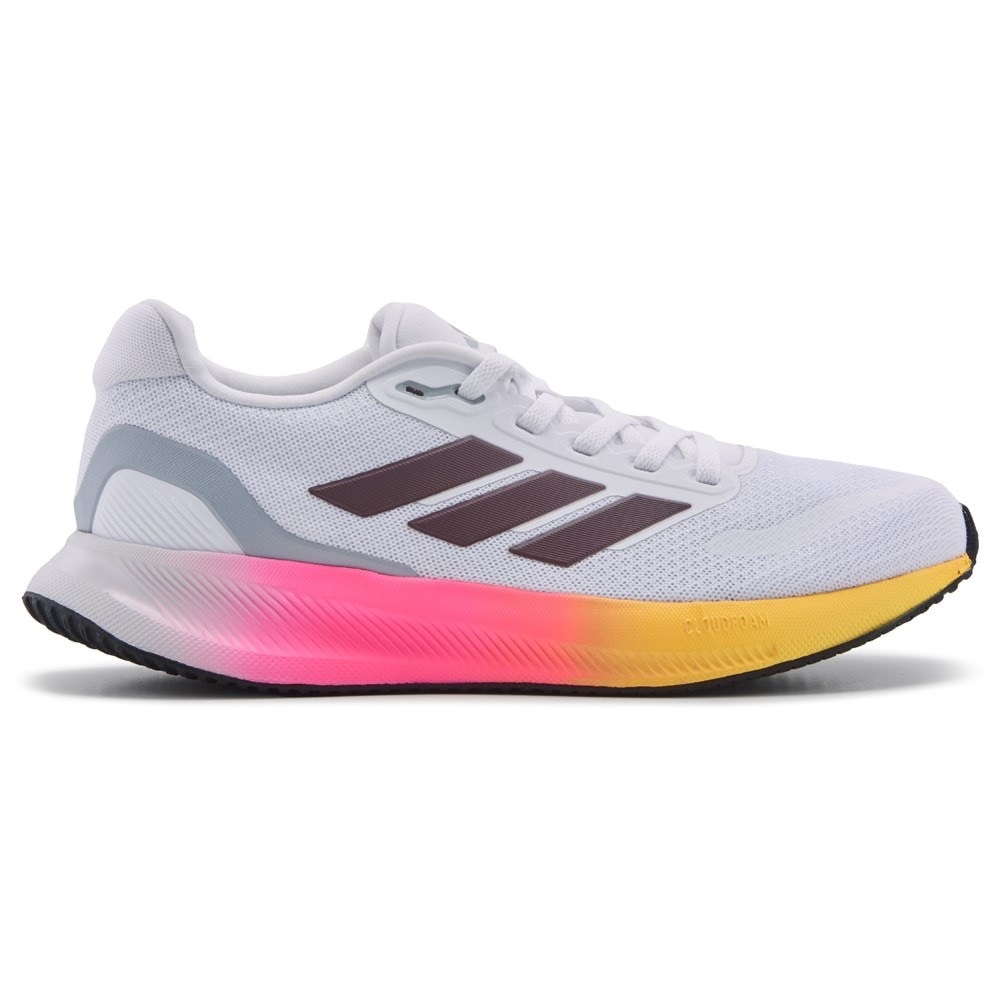 Adidas RunFalcon 5 in white lucid pink